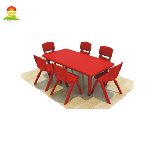 ชุดโต๊ะและเก้าอี้สำหรับเด็กเฟอร์นิเจอร์พลาสติกปกป้องสิ่งแวดล้อมสำหรับสถานรับเลี้ยงเด็ก - Product Image 5