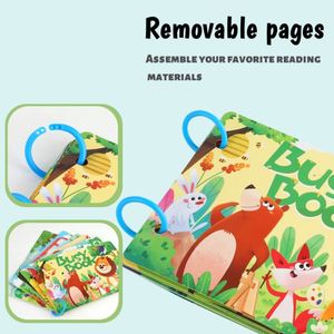 Libro de Actividades Sensoriales Reutilizables con Temática de Animales para Niños con Autismo, Mini Libro de Actividades Montessori para Niños Pequeños de 3+ Años - Product Image 5