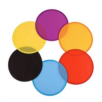 Éventail pliable vierge en polyester, portable, promotionnel, pour la publicité, vente en gros