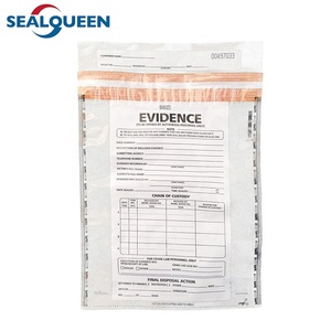 Diseño personalizado A5 Bolsa de seguridad de plástico a prueba de manipulaciones Material LDPE para seguridad bancaria y evidencia de manipulación de depósito en efectivo - Product Image 2