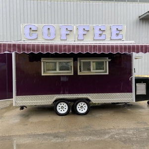 Factory Direct Large Commercial Coffee Food Trailer Custom Outdoor Mobile Vending Shop Truck for Sale - Product Image 1