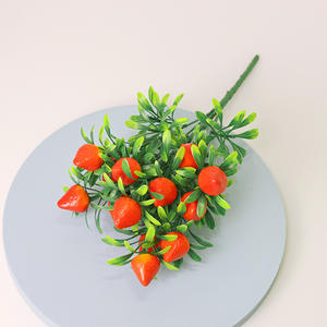 ช่อดอกไม้ผลไม้และผักจำลอง 7 ช่อ 14 ผล - แตงโม สตรอว์เบอร์รี เลมอน มะเขือเทศ แครอท อะโวคาโด ที่เหมือนจริง - Product Image 2