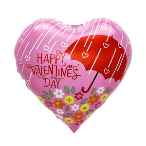 All'ingrosso 18 pollici amore inglese felice san valentino Peach cuore in alluminio palloncino per la decorazione della festa nuziale - Product Image 4