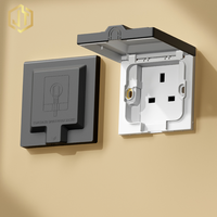 JT Factory UK Standard étanche 13A 250V prise murale prise cachée pour la maison réfrigérateur encastré mural Installation dissimulée