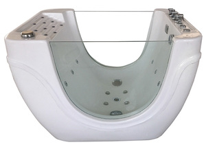 Hot Sale Modern Rectangle <strong>Baby</strong> Spa <strong>Bathtub</strong> with Free-Standing Installation Accessory Drainer Massage Feature for Kids Bathrooms - Product Image 2