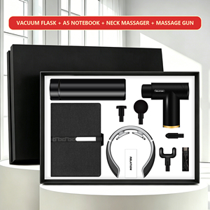 Nouvel arrivage <span class=keywords><strong>Chimi</strong></span> 4 <span class=keywords><strong>1</strong></span> flacon d'affaires promotionnel cahier masseur pistolet cadeau ensemble sérigraphie Logo personnalisé ensemble de luxe - Product Image 2