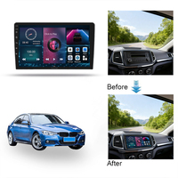 Autoradio universel 2 DIN 10 pouces avec CarPlay sans fil, Android Auto, récepteur BT, WiFi, GPS, navigation, sortie AV