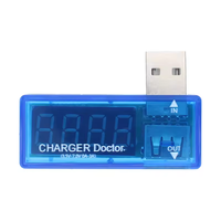 Probador de carga de energía móvil USB Digital, Mini cargador USB transparente, voltímetro médico, amperímetro, componentes electrónicos