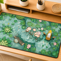 Grand tapis de souris écologique à motif floral, vierges pour sublimation promotionnelle