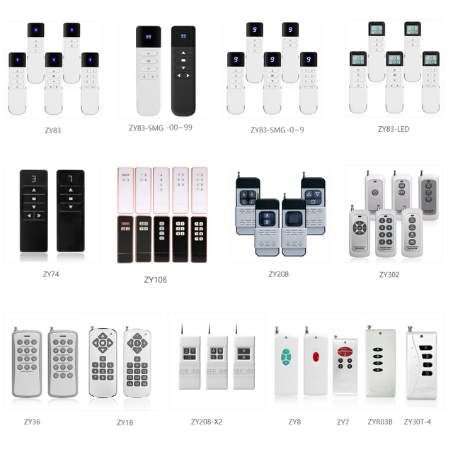 KONST Factory Lowest Price Products Catalog Multi-button RF Remote Control RF Wireless Remote Radio Frequency Remote Controller