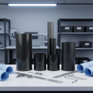 Surtido de Tubos de Fibra de Carbono 3K (Cuadrados/Rectangulares/Octogonales) de 5 mm de Espesor, Alta Resistencia, Trabajo a 200°C - Product Image 1