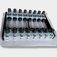 Régulateurs de débit d'eau de refroidissement Machine de moulage par injection de précision Perspective de distributeur de débit d'eau avec raccord pneumatique