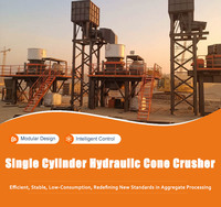 Concasseur à cône série CC à faible coût d'exploitation, concasseur de roche hydraulique monocylindre avec système de contrôle automatique