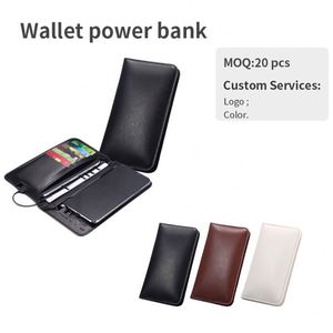 2025 New Purse Power Bank Portable Leather Smart Wallet Powerbank with Wireless Charger - Product Image 3