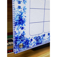 Tableaux blancs magnétiques effaçables à sec en acrylique personnalisés avec message imprimé, pour table et calendrier pour réfrigérateur
