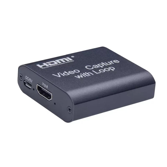 Hot Selling HD 4K 1080p USB Video Capture Card for Live Streaming with Metal Loop-HDVC3 Model 5V DC/AC Powered