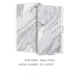 Alpine White 900 X1800mm Porzellan fliesen Glasierte Marmor fliesen für Hotel, Wohnung, Wohnung und ect. Als Floor Tiles und Wall Tiles