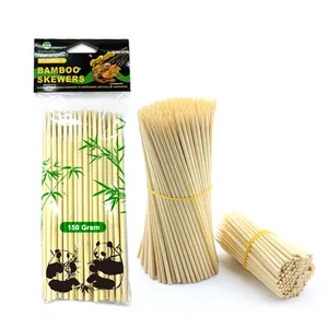 Free Sample Round Bamboo Bbq Skewer And Stick 15cm