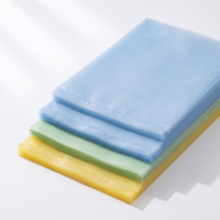 Sac plat transparent à extrémité ouverte, sac en polyéthylène LDPE sans impression pour l'emballage en vrac de marchandises de vente au détail générale