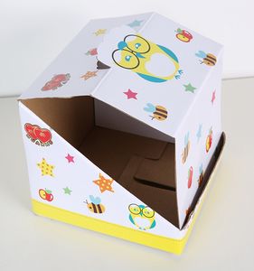 <span class=keywords><strong>Comptoir</strong></span> pliable <span class=keywords><strong>en</strong></span> carton ondulé d'impression montrant le support de boîte de présentation PDQ - Product Image 4