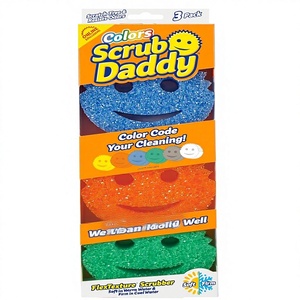 <span class=keywords><strong>Éponge</strong></span>s colorées VC, sans rayures, multi-usages, pour la cuisine et la salle de bain, en mousse polymère sans BPA, pour le nettoyage du visage, modèle VC26-0318002 - Product Image 1