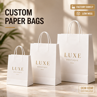 Sacs cadeaux pour petites entreprises, sacs cadeaux en papier personnalisés avec logo, emballage cadeau de luxe pour marques de boutiques et événements