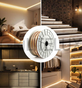 ไฟแถบ LED COB แรงดันสูง 110V กันน้ำ IP65 แบบไร้จุด ให้แสงสม่ำเสมอ 296 LEDs/เมตร 3000K/4000K/6000K ไม่ต้องใช้ไดรเวอร์ ใช้ไฟ AC - Product Image 6