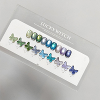AILANUO 6 Couleurs Vernis Gel UV Scintillant Effet Œil de Chat Non Toxique, Étiquette Privée, Vente en Gros, OEM, Sans HEMA, pour la Beauté des Ongles