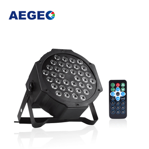 Luci RGB per Feste DJ a Prezzo di Fabbrica, Faretto LED RGB Piatto in Plastica con 36 LED e Telecomando - Product Image 4
