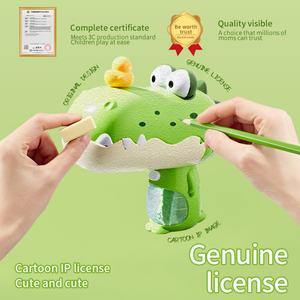BL2409 Children 6-8m Range Abs Summer Outdoors Cute alligator Handgun <b>Baby</b> Bath <b>Toy</b> Mini Water Gun for Kids With Lights - Product Image 3
