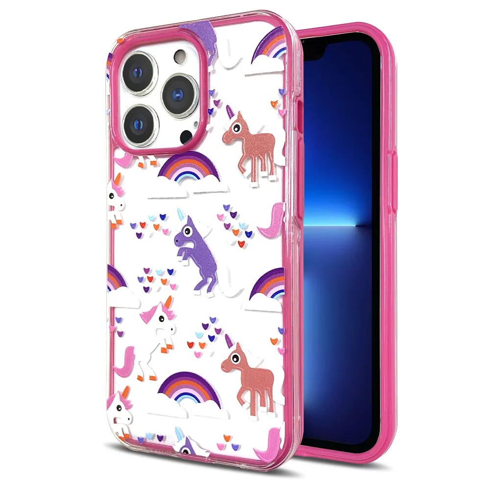 Printed pattern colored frame phone protective case for Huawei Y7A Y9A P smart 2021 Nova 8i 9 Y60