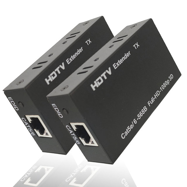 HDTV Extender 1080p HD MI Signal Network Transmitter Receiver Cat5 Cat6 RJ45 Ethernet Converter HD MI Extender