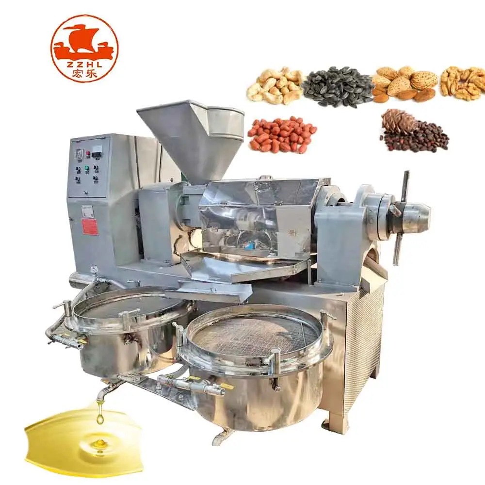 Commercial Cold and Hot Press Soybean Peanut Coconut Sunflower Oil Press Machine Oil Mill Making Pressing Extracting Machine