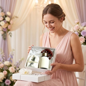 Coffret cadeau personnalisé Lunaire <span class=keywords><strong>pour</strong></span> mariage avec logo sur mesure, cadeau de remerciement de luxe <span class=keywords><strong>pour</strong></span> les invités de mariage, la fête prénuptiale et les fêtes - Product Image 5