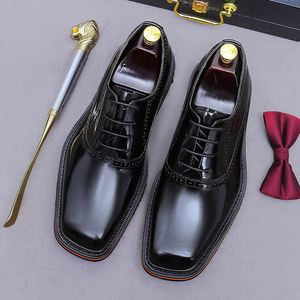 Zapatos de Vestir de Negocios para Hombre, Diseño Personalizado de Lujo 2026, Suela Gruesa, Punta Redonda, Cuero Genuino, con Cordones, Ligeros, Transpirables, Antideslizantes - Product Image 6
