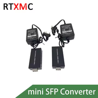 Endüstriyel 100/1000mb süper Mini Fiber optik medya dönüştürücü tek modlu 1 Fiber SC Port Gigabit medya dönüştürücü Ethernet