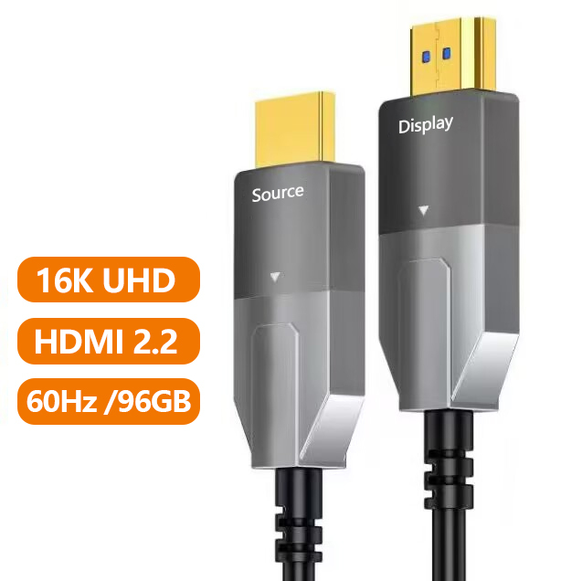 Xput 16K High Speed Fiber Optic Cable 96Gbps 3D 16K60HZ 2.2V Active Fiber Optic AOC Male to Male HDMI Cable for Monitor HDTV