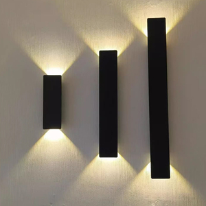 Tira de Luz LED Moderna Impermeable IP65, Rectangular, de Aluminio, para Decoración de Paredes Exteriores, Balcones y Escaleras, Lámparas de Pared Empotradas Bajas - Product Image 4