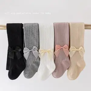 Quần Tất Mùa Thu Mùa Đông Dệt Kim Cotton Dễ Thương Cho Bé Gái Quần Legging Trẻ Em Thanh Thiếu Niên Vớ Mềm Cho Bé