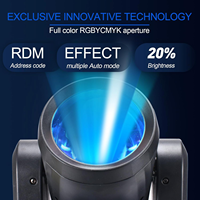 Mini projecteur LED DJ 150W Beam Spot Wash 3-en-1, éclairage robotisé à tête mobile pour DJ, discothèques, bars, événements et scènes