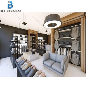 Muebles <span class=keywords><strong>de</strong></span> Exhibición para Tienda <span class=keywords><strong>de</strong></span> Ropa Masculina, Mesas Nido Decorativas para Mostrador <span class=keywords><strong>de</strong></span> Sastrería, Diseño <span class=keywords><strong>de</strong></span> Muebles para Exhibición <span class=keywords><strong>de</strong></span> Ropa - Product Image 2