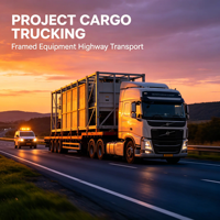 Service logistique de transport intermodal maritime-terrestre pour le transfert portuaire et la livraison du dernier kilomètre