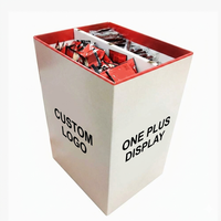 Présentoir de sol pliable en carton ondulé personnalisé pour supermarché, bac de présentation pour bouteilles de vin et de boissons, étagère en carton, présentoir