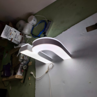 Lettres lumineuses tridimensionnelles personnalisées en acrylique, avec bande LED double face en acier inoxydable, panneau lumineux IP65