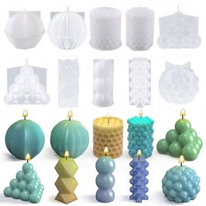 3D Candle Mold Silicone for Scented Candles Soaps Making Soap Cake Dessert Mousse Mold - Product Image 3