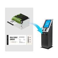 KP-830 imprimante de kiosque thermique intégrée de 80mm | Impression de carte d'embarquement et de billet de coupon | Conception compacte | Cycle de service 24/7
