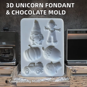 Molde de Silicona 3D de Unicornio para Fondant, Decoración de Pasteles, Molde para Hornear Chocolate, Herramientas para Repostería - Product Image 2