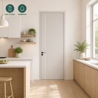 Panneau décoratif en mélamine contemporain, imperméable et résistant aux rayures, porte en bois d'intérieur pour hôtel et usage commercial
