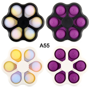 En stock, livraison rapide, best-seller, jeux de toupies en plastique Push Pop, jouet de toupie à doigts, toupie à bulles Push Pop - Product Image 5