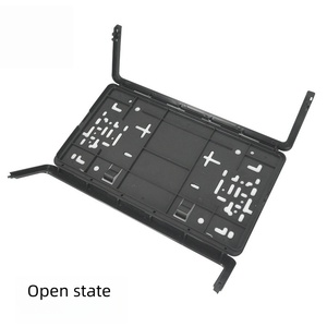 License Plate <b>Frame</b> Custom,US Standard PP Material <b>Swing</b>-Open License Plate <b>Frame</b> Customizable Logo - Product Image 3